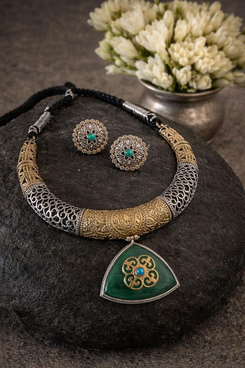 Premium Antique Statement Necklace Set for Women