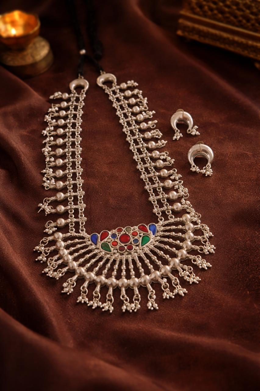 Premium Oxidised Statement Necklace Set for Women